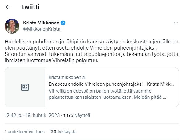 Vihreät_puheenjohtajakisat_ilmoituksia_Krista_Mikkonen.JPG