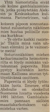 Iltalehti 21.2.1994.
