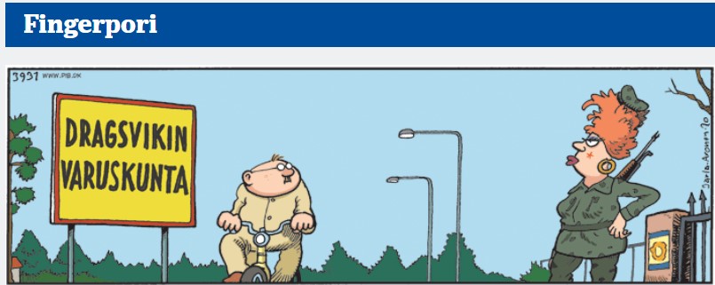 Nyky Suomen Neito vartija, Fingerpori.jpg