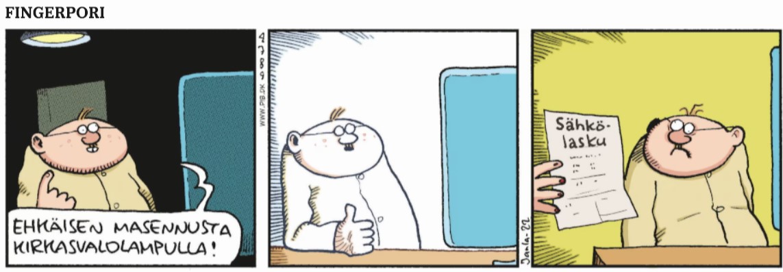 Masennukseen, Fingerpori.jpg