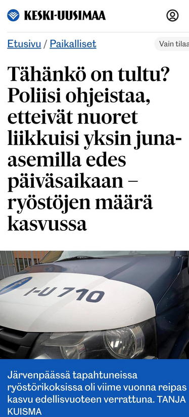 Tähän on tultu