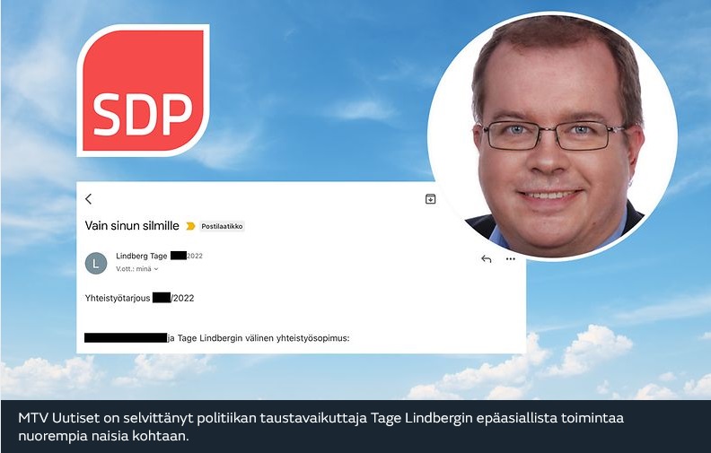 SDP-vaikuttaja Tage Lindbergiltä epäasiallisia koulutustarjouksia nuoremmille naisille.jpg