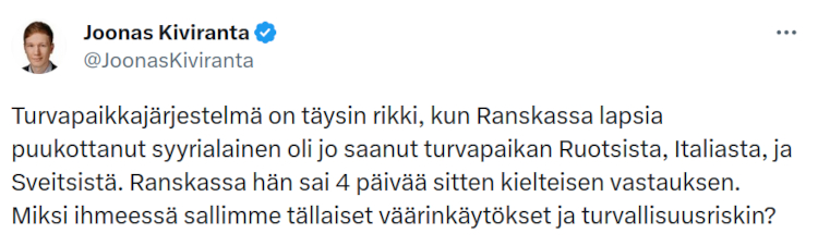 Stop tykkänään