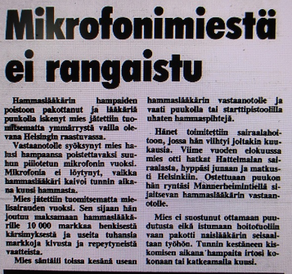 Iltalehti. Pvm ei tiedossa, mutta ajoittuu vuosien 1987-1991 väliin.