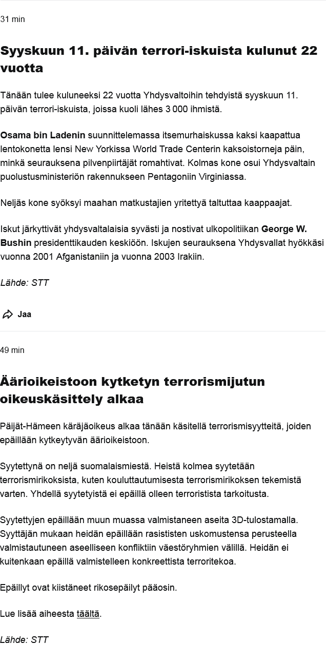 2023-09-11 Syyskuun 11. päivän terrori-iskuista kulunut 22 vuotta.png