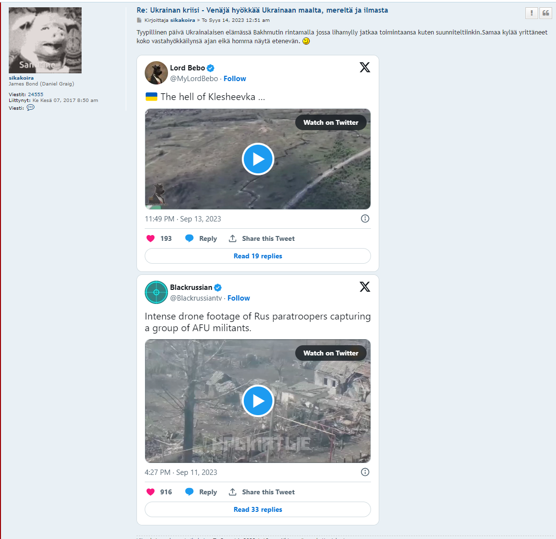 sikakoiran ikivanha uusiopostausvideo