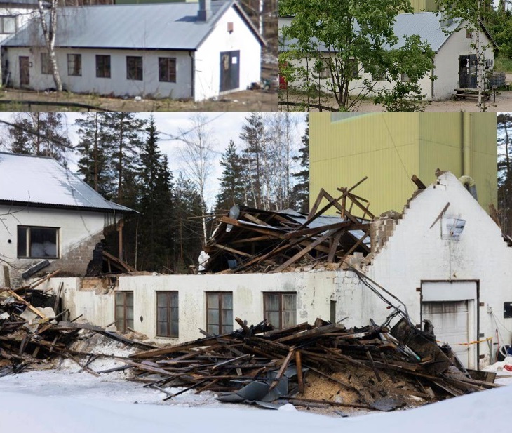 Yksi siipi tallikokonaisuudesta paloi kokonaan, toinen osittain. KOUVOLAN SANOMAT