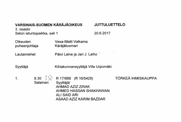 Eikö raiskauksista nostettu syytettä vai onko listattu vain vakavin kivateko?