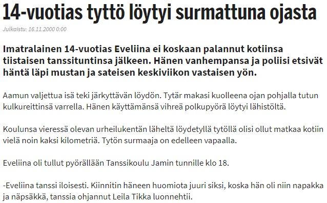 IltaSanomat 16.11.2000