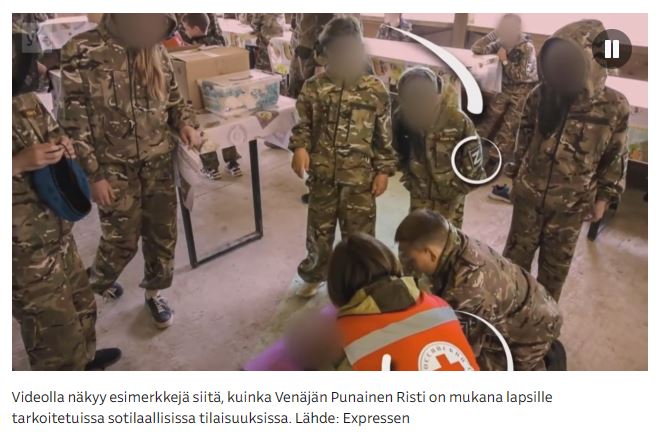 ryssän punainen risti osallisena lasten sotilaskoulutusleireillä.JPG