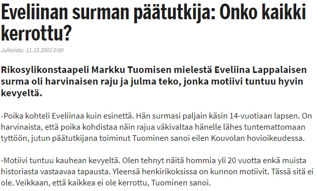 IltaSanomat 11.12.2002.
