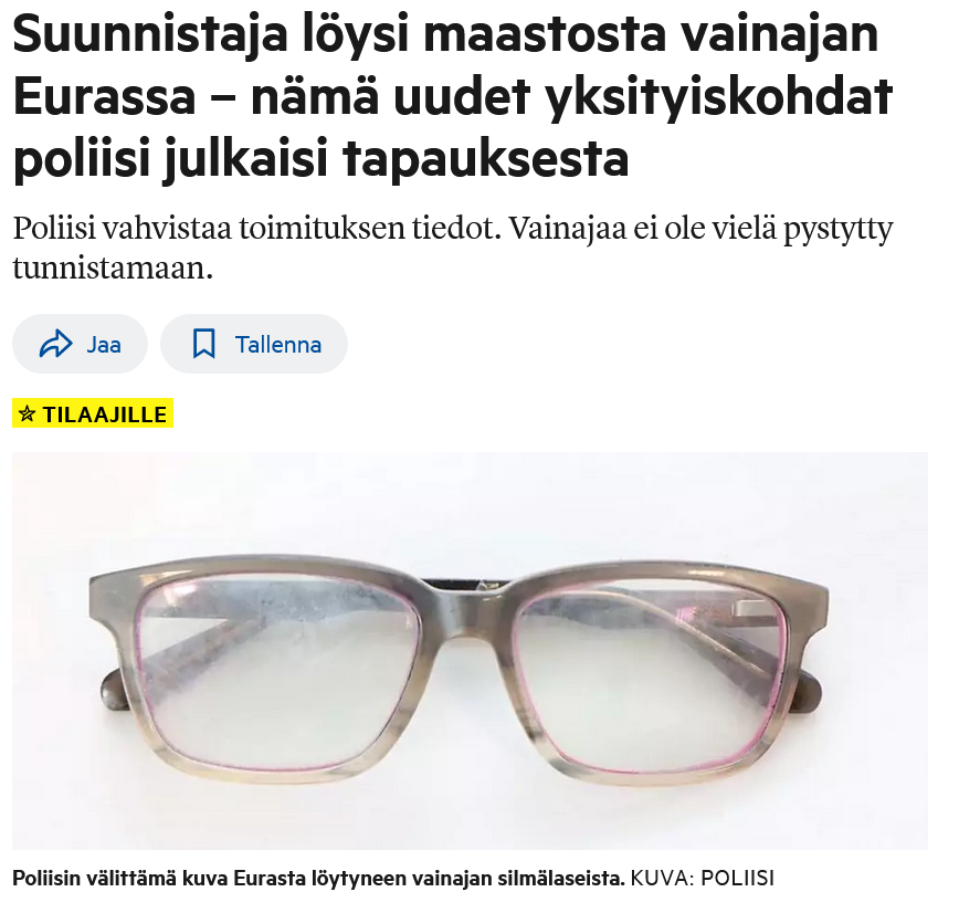 Screenshot 2024-06-13 at 15-15-03 Toimituksen tiedot Eurasta löytyi vainaja kesken suunnistajien kuntorastien - Satakunta - Satakunnan Kansa.png