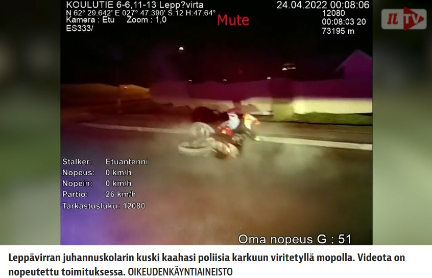 Kuvankaappaus ILTV:n videolta.