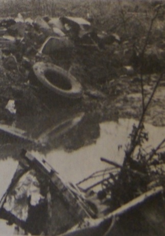 Tässä lätäkössä Kallio makasi puolitoista vuotta. Kuva Alibi 8/86