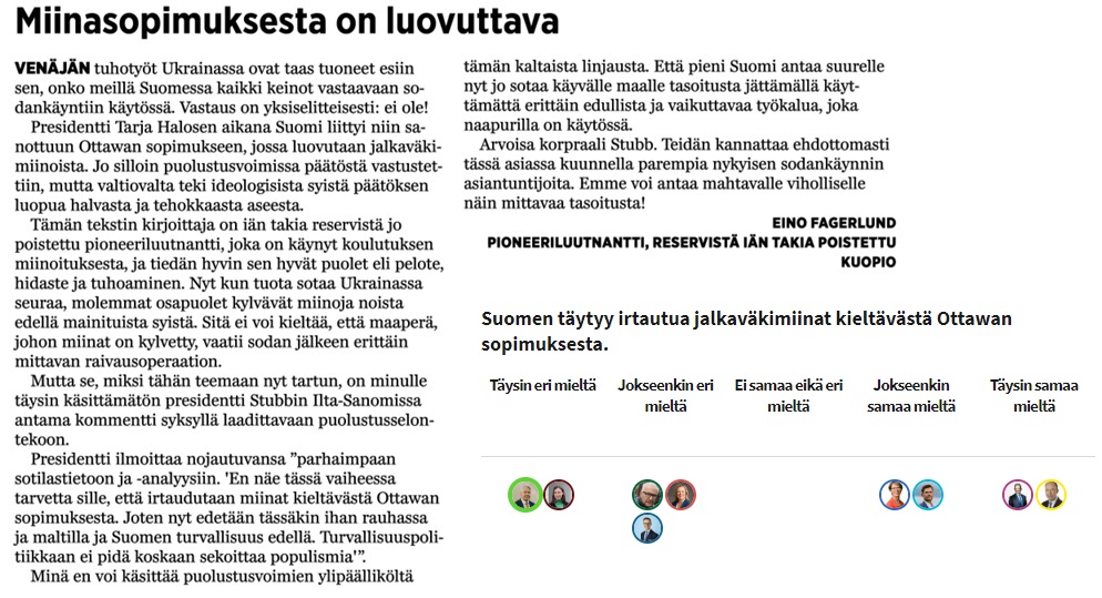 Tekstiosuus Iltalehti 16.8..2024. Vaalikaavio IltaSanomat 16.11.2023.