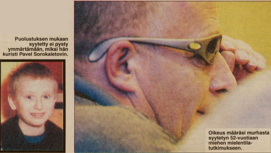 Tekstit Iltalehti 28.8.2002. Kuvat poliisi ja Iltalehti.