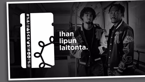 Molybros-kaksikko Iba ja Keinaan antoivat kasvonsa Ihan lipun laitonta -kampanjalle. Kuvakaappaus kampanjan sivulta. Kuva: HSL