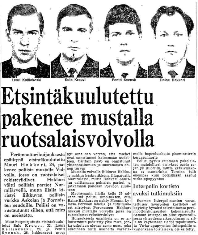 Helsingin Sanomat 10.9.1970.