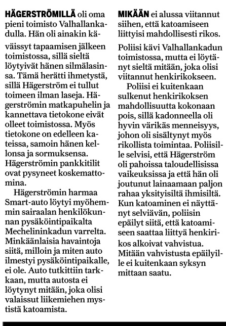 IltaSanomat 23.3.2013.