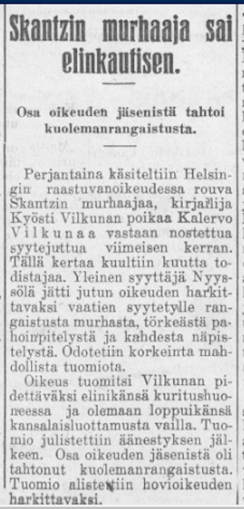 Kansan Työ 02.07.1929 Hilja Skantz Kalervo Vilkuna.jpg
