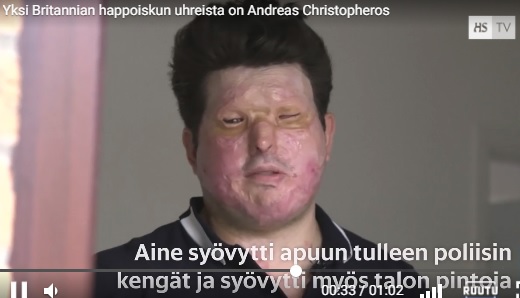 Kuvakaappaus artikkelissa olevalta videolta.