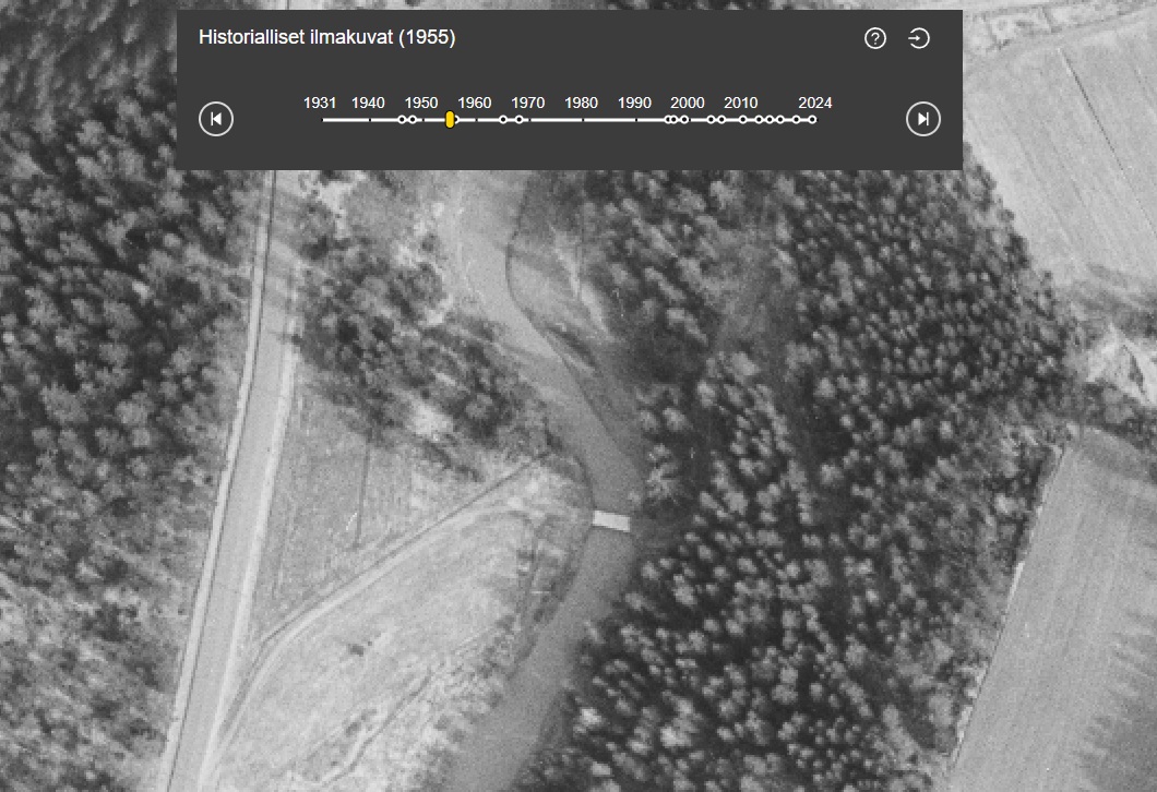 Silta vuonna 1955