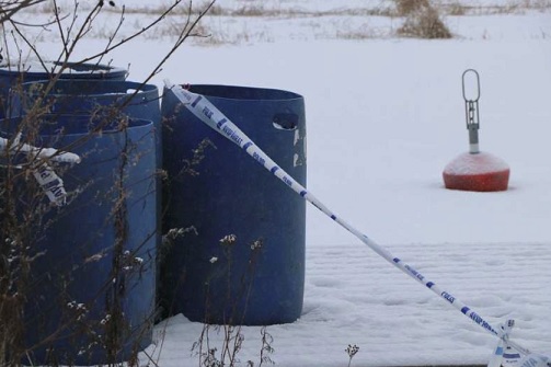 Tältä paikalta poliisi löysi teräaseella surmatun miehen tammikuussa 2018. Kuva Tomi Tuomi/Alma Median arkisto.