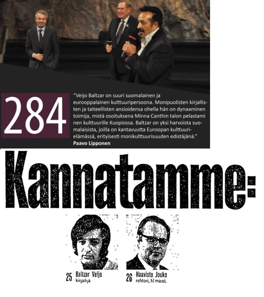 Jouko Haavisto (alakuvassa) on Pekka Haaviston isä. Baltzar-tuntemusta suvussa jo toisessa polvessa.