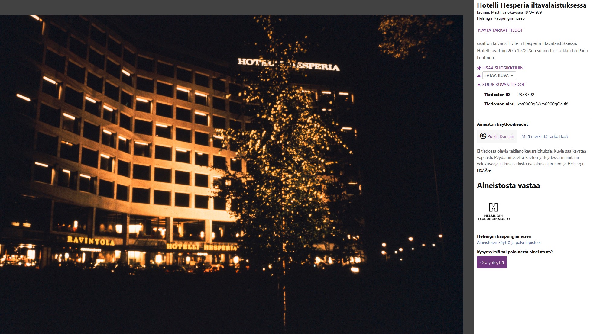 Hotelli Hesperia 70-luku.jpg
