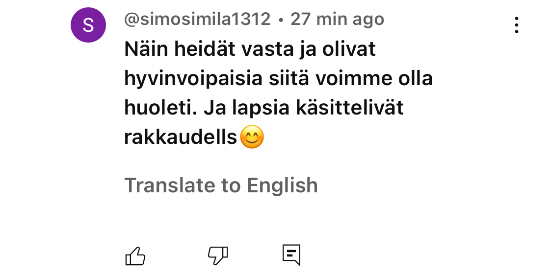 Nimimerkki simosimila1312 Kenttämaan kommenteissa vain 27min sitten..