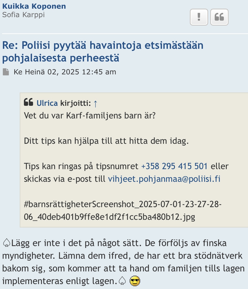 Haistanko uhkailunmakua Minfossa? Kuikka Koponen 02.06.2025