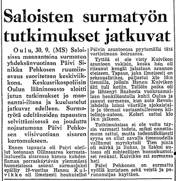 HS 01.10.1969 Päivi Pehkonen Saloisten Ollinsaari 29.09.1969.jpg
