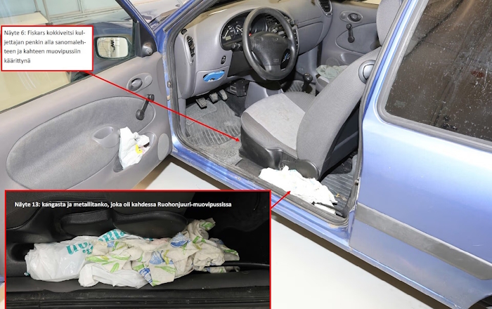 Miehen autossa oli kääntöveitsen lisäksi Fiskarsin veitsi ja metallitanko.jpg