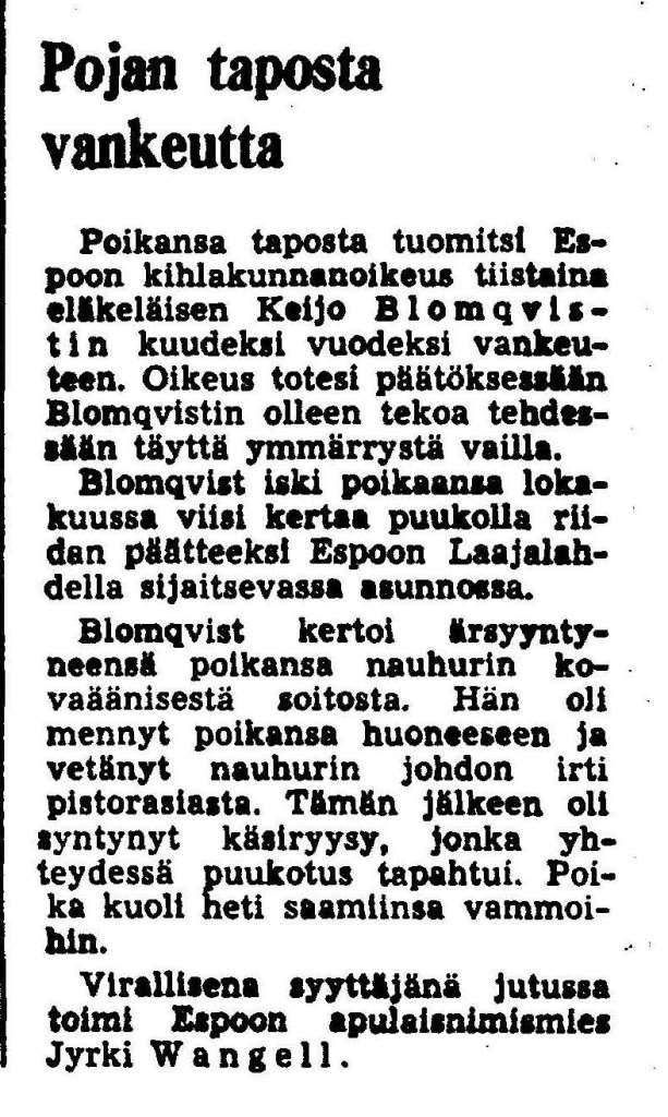 Helsingin Sanomat 18.8.1976