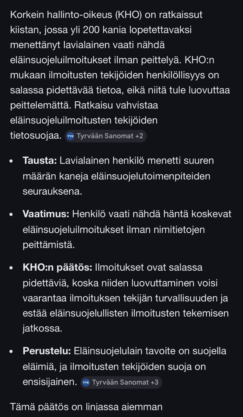 AI kertoo