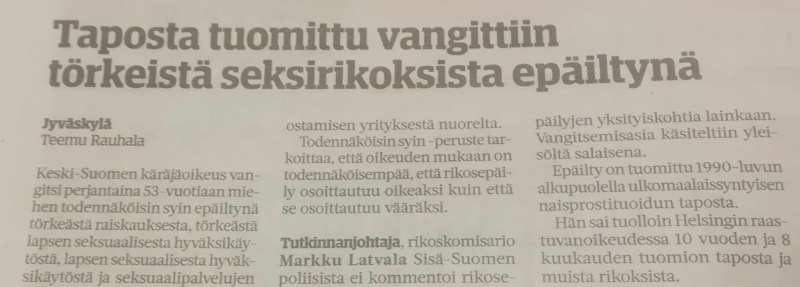 Paperilehdestä: