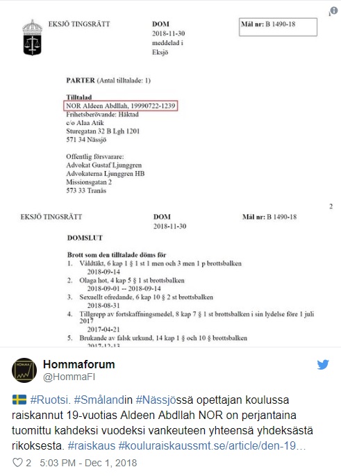 Lähde hommaforum: https://twitter.com/HommaFI/status/1068898489541771265