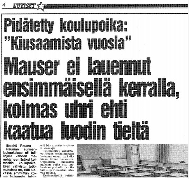 Surmateot saivat suurta julkisuutta päiväkausia tapahtumien jälkeen. Hyvin pian huomio alkoi kiinnittyä kiusaamisnäkökulmaan. ARKISTO