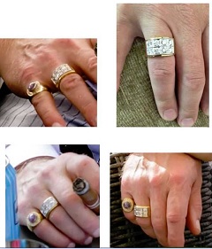 Raimo Andersson käytti näyttäviä koruja, kuten sormuksia. KESKUSRIKOSPOLIISI