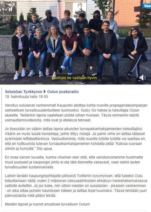 Sebastian Tynkkysen fb-sivustolta.