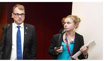 Juha Sipilä ja Riikka Pakarinen vuonna 2017.jpg