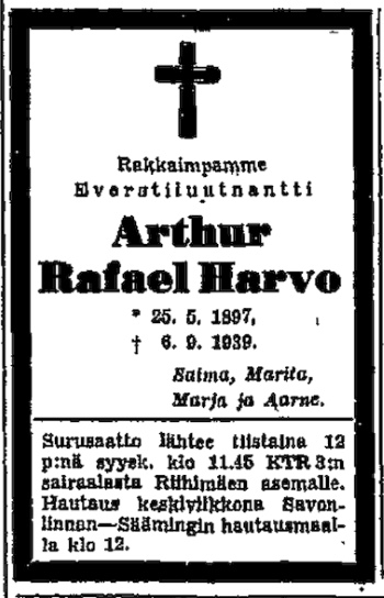 Arthur Harvo kuolinilmoitus.jpg