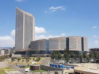 Afrikan Unionin päärakennus sijaitsee Addis Abebassa.jpg