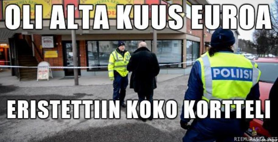Alta 6 euroa, kortteli eristetty