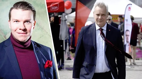 Eurovaaliehdokas Mikkel Näkkäläjärvi kertoi Facebookissa rikostuomiostaan. Sdp:n puheenjohtajan Antti Rinteen mukaan puolue ei ole tiennyt Näkkäläjärven tuomioista. (KUVA: EMILIA ANUNDI, HEIKKI SAUKKOMAA / LEHTIKUVA)