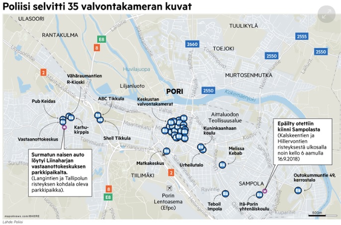 Kartta poliisi. Julkaistu 14.6.2019 06.00 – PÄIVITETTY 07.14