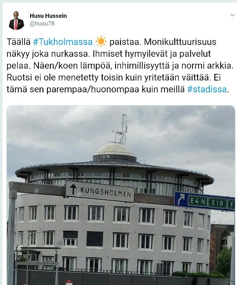 No eikai Mohamed olekaan menettänyt palaakaan Ruotsista, kun ovat sen juuri ottaneet haltuun - logiikkavaje on paha.