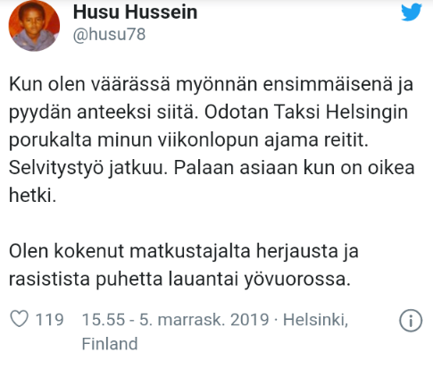 Ei nyt kuitenkaan ihan eka anteeksi ollut pyytämässä vai eikö tämä erota edes oikeaa väärästä?