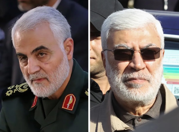Qassem Suleimani ja Abu Mahdi al-Muhandis.Khamenei.ir / AFP