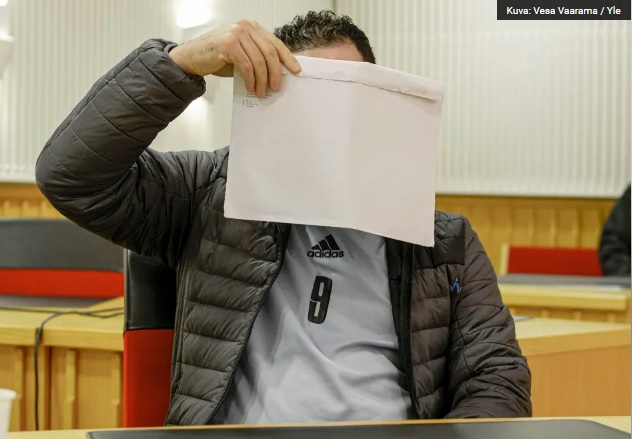 Qayssar Mohsin Sbahi Aldhulaiei Rovaniemen hovioikeudessa keskiviikkona.Vesa Vaarama / Yle